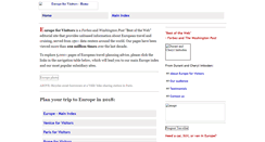 Desktop Screenshot of europeforvisitors.com