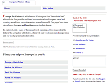 Tablet Screenshot of europeforvisitors.com